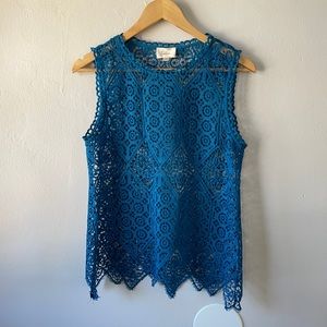Deletta from Anthropologie lace top xs